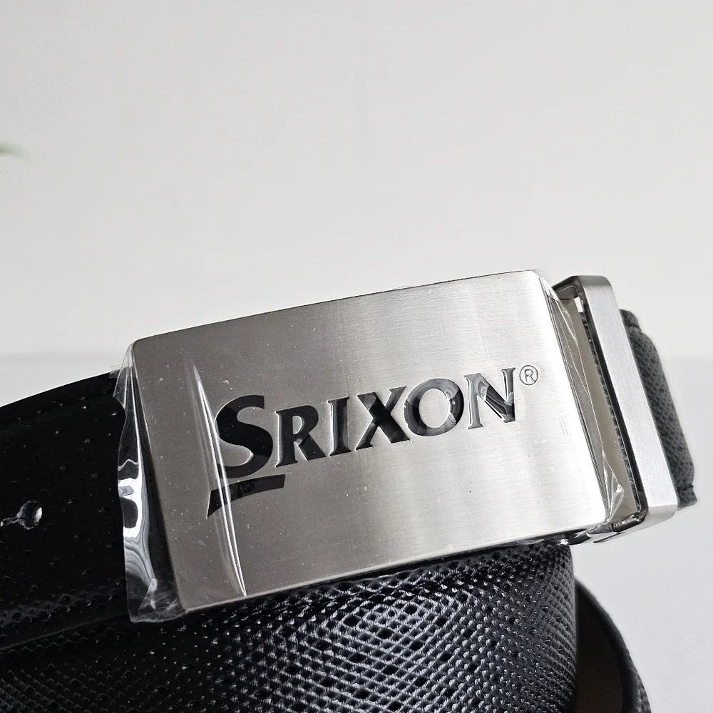 🆕 Srixon x Druh Genuine Leather Golf Belt Adjustable 30–40, Rare & Collectible